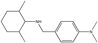 4-{[(2,6-dimethylcyclohexyl)amino]methyl}-N,N-dimethylaniline Struktur