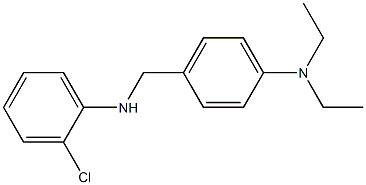 4-{[(2-chlorophenyl)amino]methyl}-N,N-diethylaniline Struktur