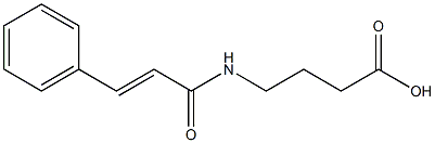 4-{[(2E)-3-phenylprop-2-enoyl]amino}butanoic acid Struktur