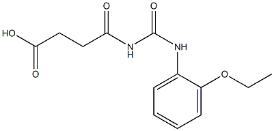 4-{[(2-ethoxyphenyl)carbamoyl]amino}-4-oxobutanoic acid Struktur