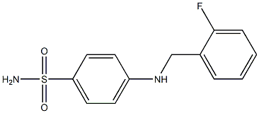 4-{[(2-fluorophenyl)methyl]amino}benzene-1-sulfonamide Struktur