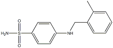 4-{[(2-methylphenyl)methyl]amino}benzene-1-sulfonamide Struktur