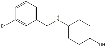 4-{[(3-bromophenyl)methyl]amino}cyclohexan-1-ol Struktur