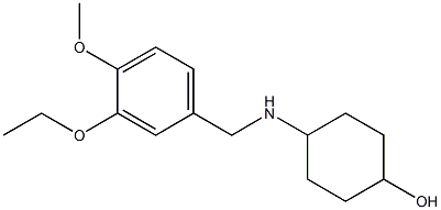 4-{[(3-ethoxy-4-methoxyphenyl)methyl]amino}cyclohexan-1-ol Struktur