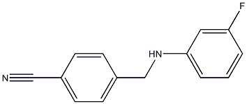 4-{[(3-fluorophenyl)amino]methyl}benzonitrile Struktur