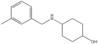 4-{[(3-methylphenyl)methyl]amino}cyclohexan-1-ol Struktur