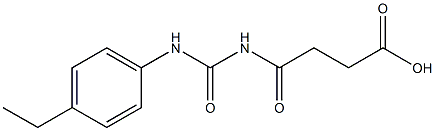 4-{[(4-ethylphenyl)carbamoyl]amino}-4-oxobutanoic acid Struktur