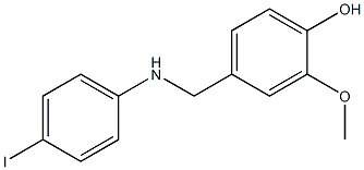 4-{[(4-iodophenyl)amino]methyl}-2-methoxyphenol Struktur