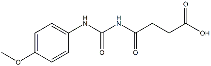 4-{[(4-methoxyphenyl)carbamoyl]amino}-4-oxobutanoic acid Struktur