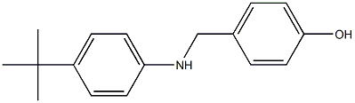 4-{[(4-tert-butylphenyl)amino]methyl}phenol Struktur