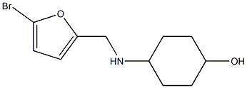 4-{[(5-bromofuran-2-yl)methyl]amino}cyclohexan-1-ol Struktur