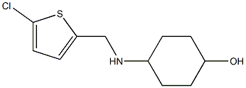 4-{[(5-chlorothiophen-2-yl)methyl]amino}cyclohexan-1-ol Struktur