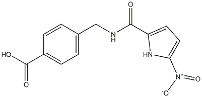 4-{[(5-nitro-1H-pyrrol-2-yl)formamido]methyl}benzoic acid Struktur