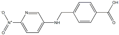 4-{[(6-nitropyridin-3-yl)amino]methyl}benzoic acid Struktur