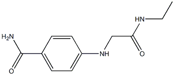 4-{[(ethylcarbamoyl)methyl]amino}benzamide Struktur