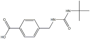 4-{[(tert-butylcarbamoyl)amino]methyl}benzoic acid Struktur