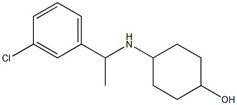 4-{[1-(3-chlorophenyl)ethyl]amino}cyclohexan-1-ol Struktur