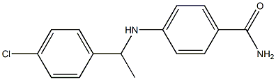 4-{[1-(4-chlorophenyl)ethyl]amino}benzamide Struktur