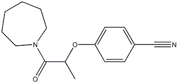 4-{[1-(azepan-1-yl)-1-oxopropan-2-yl]oxy}benzonitrile Struktur