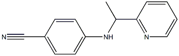 4-{[1-(pyridin-2-yl)ethyl]amino}benzonitrile Struktur