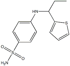 4-{[1-(thiophen-2-yl)propyl]amino}benzene-1-sulfonamide Struktur