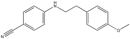 4-{[2-(4-methoxyphenyl)ethyl]amino}benzonitrile Struktur