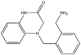 4-{[2-(aminomethyl)phenyl]methyl}-1,2,3,4-tetrahydroquinoxalin-2-one Struktur