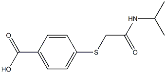 4-{[2-(isopropylamino)-2-oxoethyl]thio}benzoic acid Struktur