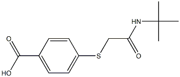 4-{[2-(tert-butylamino)-2-oxoethyl]thio}benzoic acid Struktur