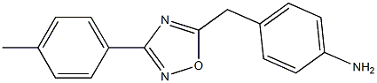 4-{[3-(4-methylphenyl)-1,2,4-oxadiazol-5-yl]methyl}aniline Struktur