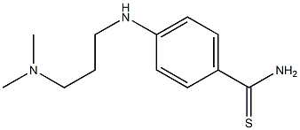 4-{[3-(dimethylamino)propyl]amino}benzene-1-carbothioamide Struktur