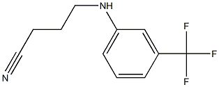 4-{[3-(trifluoromethyl)phenyl]amino}butanenitrile Struktur