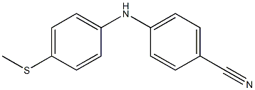 4-{[4-(methylsulfanyl)phenyl]amino}benzonitrile Struktur