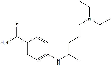 4-{[5-(diethylamino)pentan-2-yl]amino}benzene-1-carbothioamide Struktur