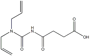 4-{[bis(prop-2-en-1-yl)carbamoyl]amino}-4-oxobutanoic acid Struktur