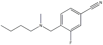 4-{[butyl(methyl)amino]methyl}-3-fluorobenzonitrile Struktur