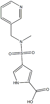 4-{[methyl(pyridin-3-ylmethyl)amino]sulfonyl}-1H-pyrrole-2-carboxylic acid Struktur