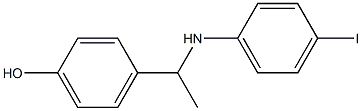 4-{1-[(4-iodophenyl)amino]ethyl}phenol Struktur