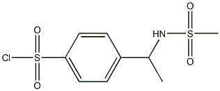 4-{1-[(methylsulfonyl)amino]ethyl}benzenesulfonyl chloride Struktur