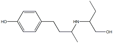 4-{3-[(1-hydroxybutan-2-yl)amino]butyl}phenol Struktur