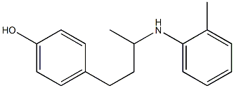 4-{3-[(2-methylphenyl)amino]butyl}phenol Struktur