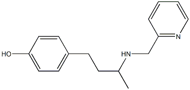 4-{3-[(pyridin-2-ylmethyl)amino]butyl}phenol Struktur