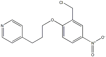 4-{3-[2-(chloromethyl)-4-nitrophenoxy]propyl}pyridine Struktur