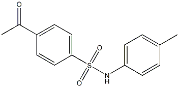 4-acetyl-N-(4-methylphenyl)benzene-1-sulfonamide Struktur