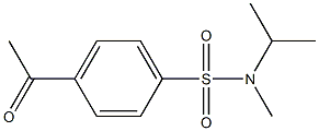 4-acetyl-N-methyl-N-(propan-2-yl)benzene-1-sulfonamide Struktur