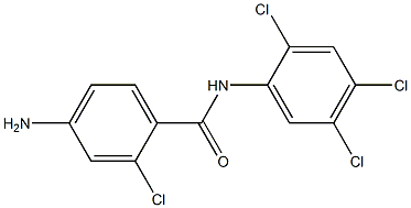 4-amino-2-chloro-N-(2,4,5-trichlorophenyl)benzamide Struktur