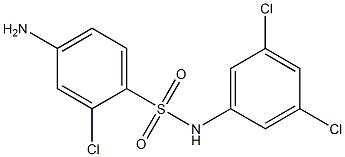 4-amino-2-chloro-N-(3,5-dichlorophenyl)benzene-1-sulfonamide Struktur