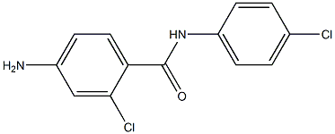 4-amino-2-chloro-N-(4-chlorophenyl)benzamide Struktur