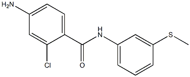 4-amino-2-chloro-N-[3-(methylsulfanyl)phenyl]benzamide Struktur