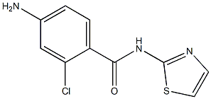 4-amino-2-chloro-N-1,3-thiazol-2-ylbenzamide Struktur